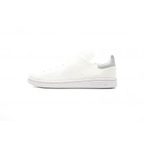 Weiß & Grau Schuhe Unisex Adidas Originals Stan Smith Primeknit S81036