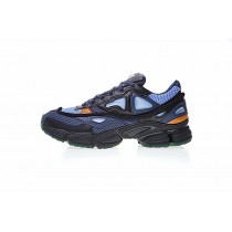 Unisex Raf Simons X Adidas Consortium Ozweego 2 By9866 Midnight Marine & Schwarz & Orange Schuhe