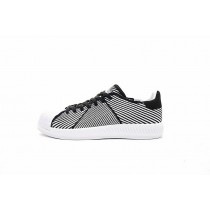 Schwarz & Weiß Adidas Superstar Bounce Primeknit S82241 Schuhe Unisex