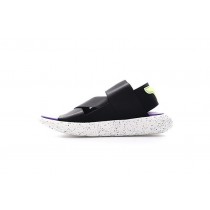 Schwarz/Weiß/Purple Unisex Adidas Y-3 Qasa Sandal Aq5585