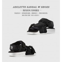 Unisex Schwarz & Weiß Adidas Adilette Sandal W S75382 Schuhe