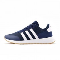 Tief Blau & Weiß Herren Adidas Originals Flashback Breathable Sneakers S78622 Schuhe