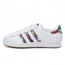 Schuhe Graffiti Weiß Unisex Adidas Superstar Logos S79390