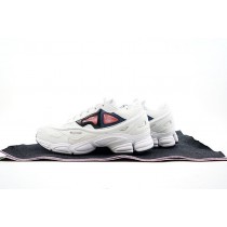 Schuhe Raf Simons X Adidas Consortium Ozweego 2 S74583 Unisex Weiß & Rosa & Tief Blau