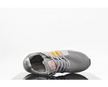 Schuhe Unisex Adidas Eqt Running 93 Primeknit B40935 Schwarz & Grau Orange