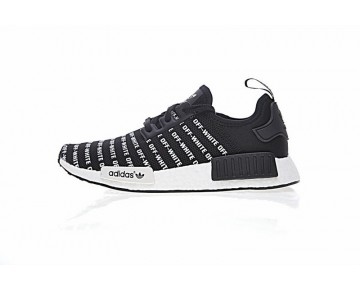 Off-Weiß X Adidas Nmd R_1 Boost Ba7521 Schwarz & Weiß Unisex Schuhe