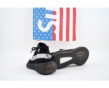 Schuhe Adidas Yeezy Boost 350V2 By1604 Schwarz & Weiß Herren