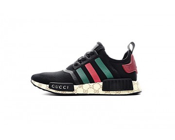 Schuhe Adidas Nmd Custom S675001 Schwarz & Grün & Rot Unisex