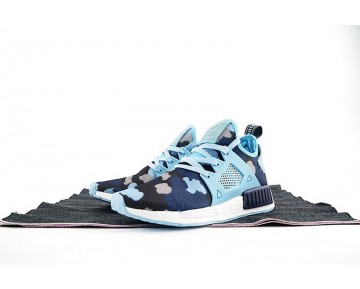 Schuhe Adidas Originals Nmd Primeknit Xr1 Ba7753 Unisex Blau & Camo