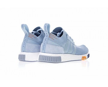 2018Adidas Nmd_Racer Pk Cq2032 Schuhe Unisex Diatom Blau & Orange & Dunkel Blau