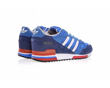 Tief Blau & Weiß & Rot Adidas Originals ZX 750 G96718 Unisex Schuhe