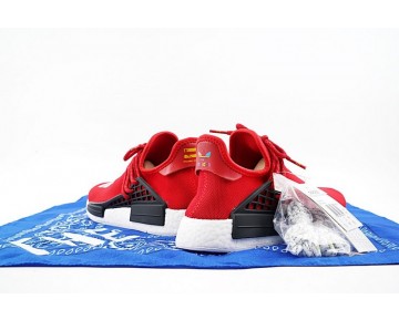 Unisex Rot Schuhe Pharrell Williams X Adidas Originals Nmd Human Race Bb0616