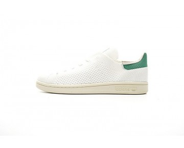 Weiß & Grün Adidas Originals Stan Smith Primeknit S75146 Schuhe Unisex