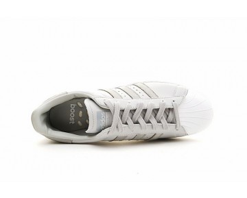 Schuhe Herren Adidas Superstar Boost Ash Grau
