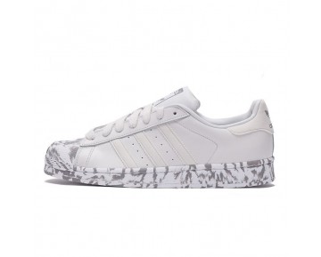 Weiß Adidas Superstar Marble Aq4658 Schuhe Unisex