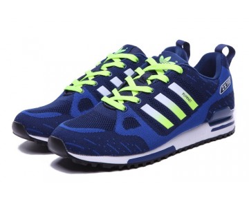 Tief Blau & Fluorescent Grün Herren Adidas ZX 750 Flyknit 40-45 Schuhe