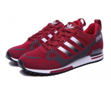 Schuhe Adidas ZX 750 Flyknit 40-45 Wine Rot & Grau Herren
