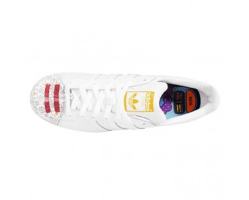 Unisex Schuhe Artwork Flowers Pharell Ftwr Weiß Adidas Originals Superstar Mr. Supershell S83368