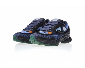 Unisex Raf Simons X Adidas Consortium Ozweego 2 By9866 Midnight Marine & Schwarz & Orange Schuhe