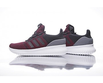 Schuhe Unisex Burgund Rot Adidas Neo Cloudfoam Ultimate Neo Bc0054