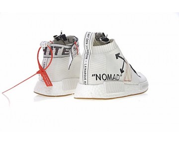 Weiß & Schwarz Unisex Off-Weiß X Adidas Originals Nmd City Sock Ba7208 Schuhe