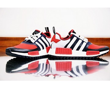 Tief Blau & Rot & Weiß Schuhe Unisex Weiß Mountaineering Adidas Nmd Trail Pk Ba7519