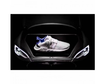 Schuhe Unisex Weiß & Royal Blau & Schwarz Adidas Eqt Support Future Boost 93/17 Bz0592