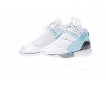 Schuhe Weiß & Blau Unisex Y-3 Qasa High S82122