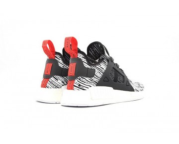 Schwarz & Weiß & Rot Adidas Originals Nmd Primeknit Xr1 S32216 Unisex Schuhe