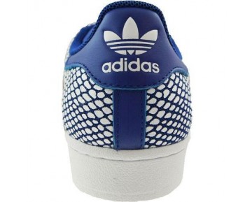 Unisex Farve Bold Blau / Bold Blau / Weiß Adidas Superstar Snake Pack S82729 Schuhe
