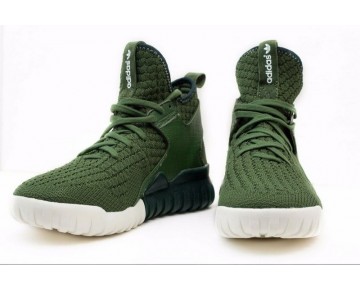 Unisex Adidas Originals Tubular X Primeknit S81672 Dunkel Grün Schuhe