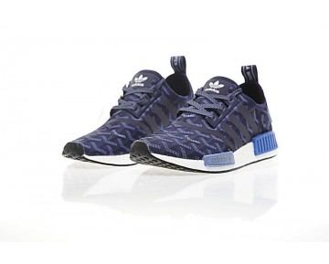 Schuhe Goyard X Adidas Nmd R_1 Boost Ba7562 Unisex Goya Blau