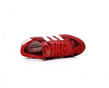 Bape X Adidas Iniki Runner Boost Bb2097 Camo Rot & Weiß Schuhe Unisex