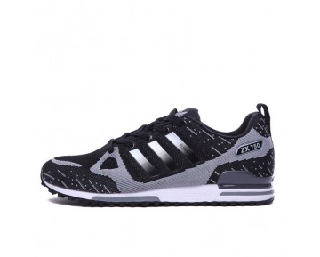 Schuhe Adidas ZX 750 Flyknit 40-45 Herren Schwarz & Grau & Weiß