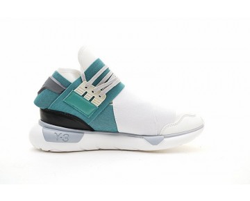 Unisex Weiß & Blau Schuhe Y-3 Qasa High S82122