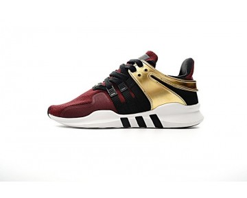 Herren Burgund Rot & Gold Adidas Eqt Support Adv Primeknit 93 Bb1312 Schuhe
