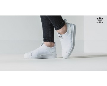 Weiß Unisex Schuhe Adidas Originals Superstar Slip On