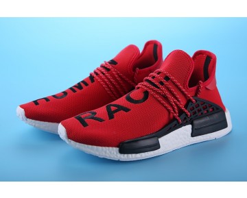 Herren Pharrell Williams X Adidas Nmd Human Race S79161 Bright Rot Schuhe