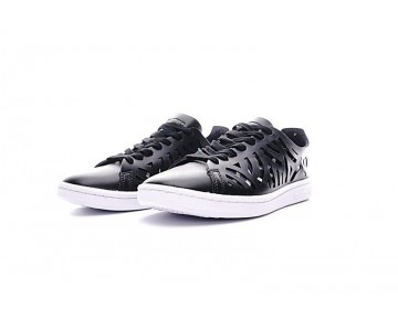 Schuhe Schwarz & Weiß Unisex Adidas Stan Smith Cutout Wlack S117032