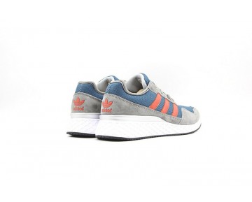 Schuhe Adidas Zx 450 S63894 Grau & Orange Rot Herren