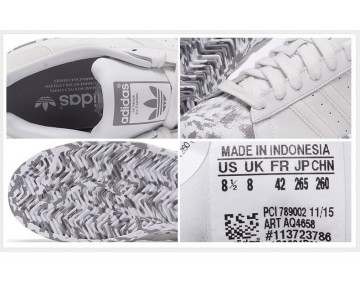 Weiß Adidas Superstar Marble Aq4658 Schuhe Unisex