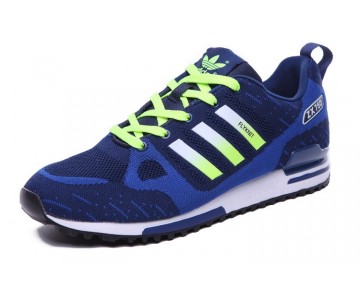 Tief Blau & Fluorescent Grün Herren Adidas ZX 750 Flyknit 40-45 Schuhe