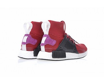 Unisex Schuhe Burgund Rot & Schwarz & Rosa Adidas Nmd Xr1 Winter Bz0635