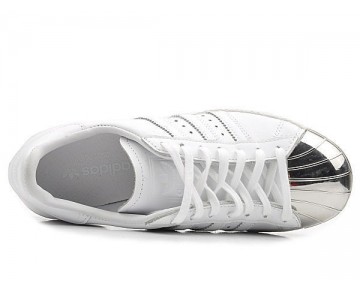 Adidas Originals Superstar 80S Metal Toe D67592 Weiß Silber Unisex Schuhe