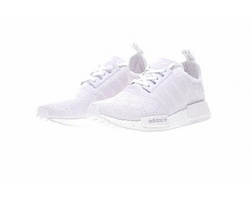 Cucci X Adidas Nmd R_1 Boost Ba7523 Unisex Schuhe Licht Rosa & Weiß