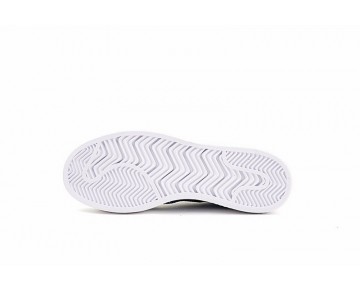 Unisex Tief Blau & Schwarz & Weiß Schuhe Adidas Superstar Bounce Primeknit S82242