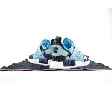 Schuhe Adidas Originals Nmd Primeknit Xr1 Ba7753 Unisex Blau & Camo