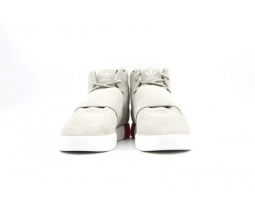 Grau & Rot Schuhe Unisex Adidas Tubular Invader Strap Bb5035