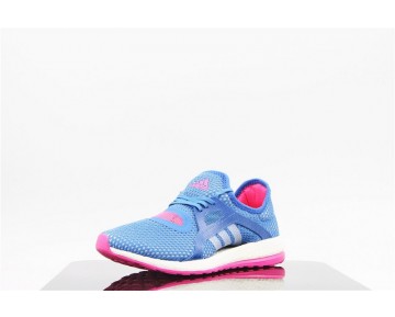 Damen Adidas Pure Boost X Rosas78582 Schuhe Blau & Rosa