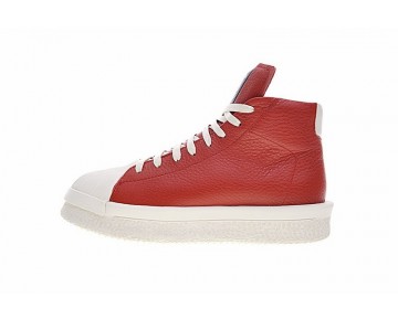 Unisex Adidas X Rick Owens Mastodon Pro Ba1033 Schuhe Universität Rot & Weiß